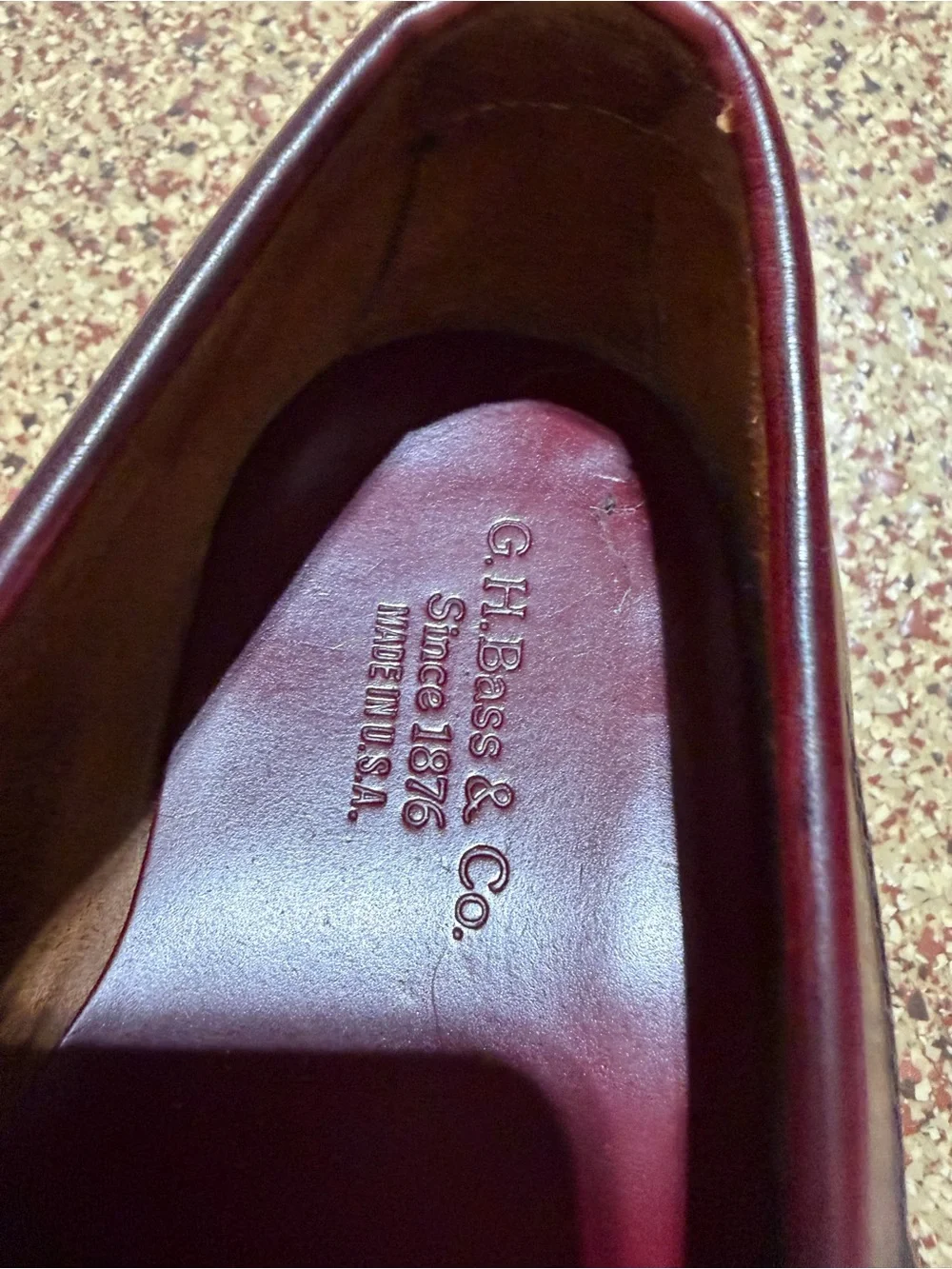 Classic Men's Penny Loafers in Burgundy